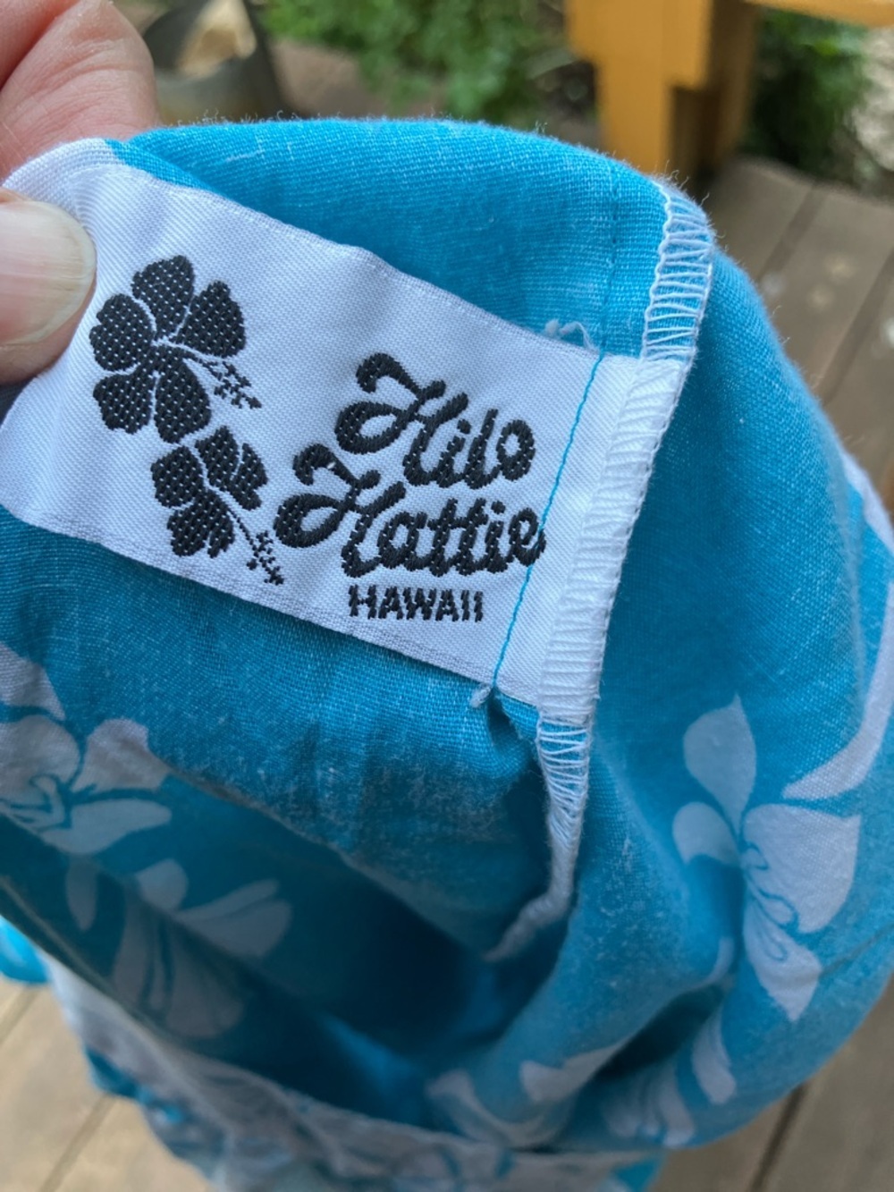 Vintage Hilo Hattie made in Hawaii Mumu luau dress Large - Picture 8 of 9